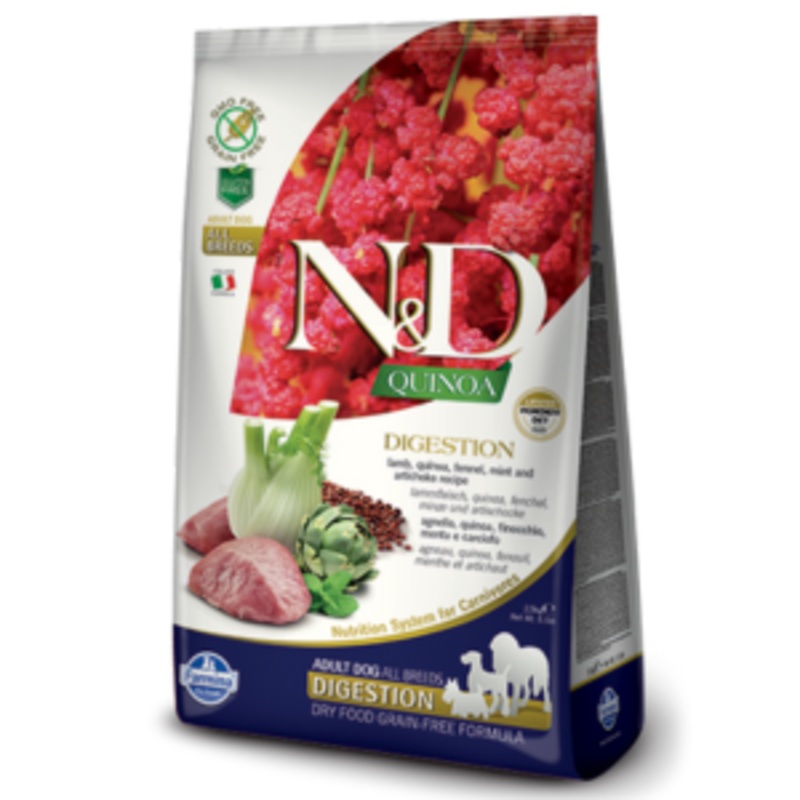 Farmina N&D Quinoa Functional Canine Digestion Lamb & Quinoa Adult Med / Maxi Dry Dog Food 15.4 lbs