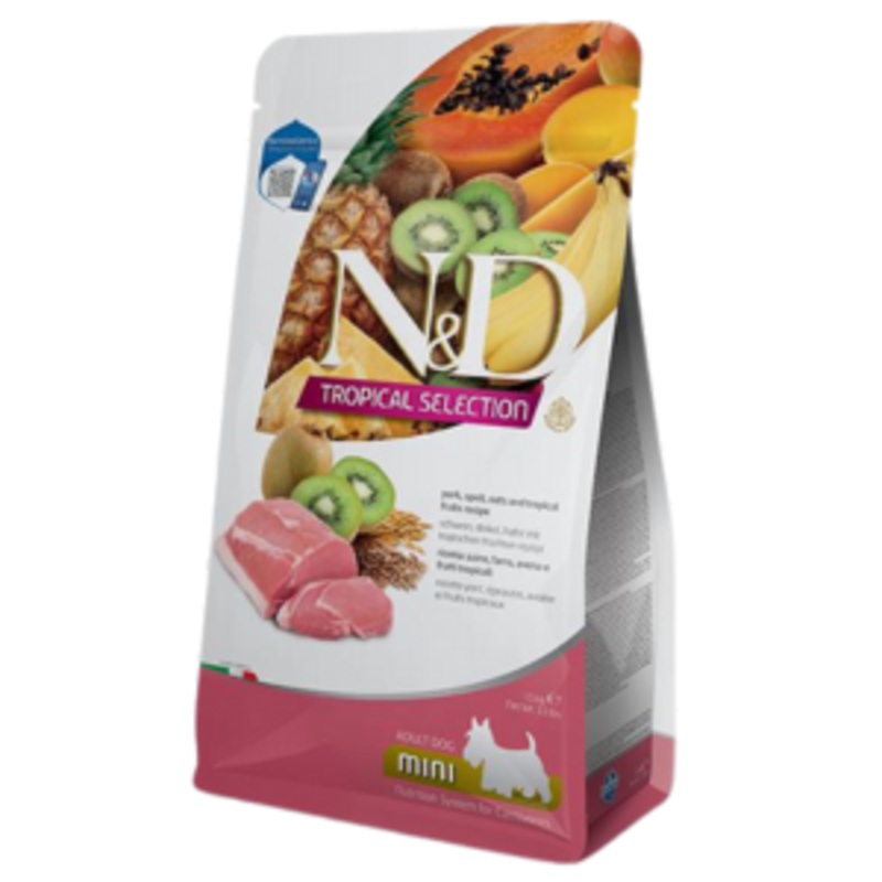 Farmina N&D Spelt, Oats and Tropical Fruit Selection Pork Mini Adult Dog Food 3.3 lbs