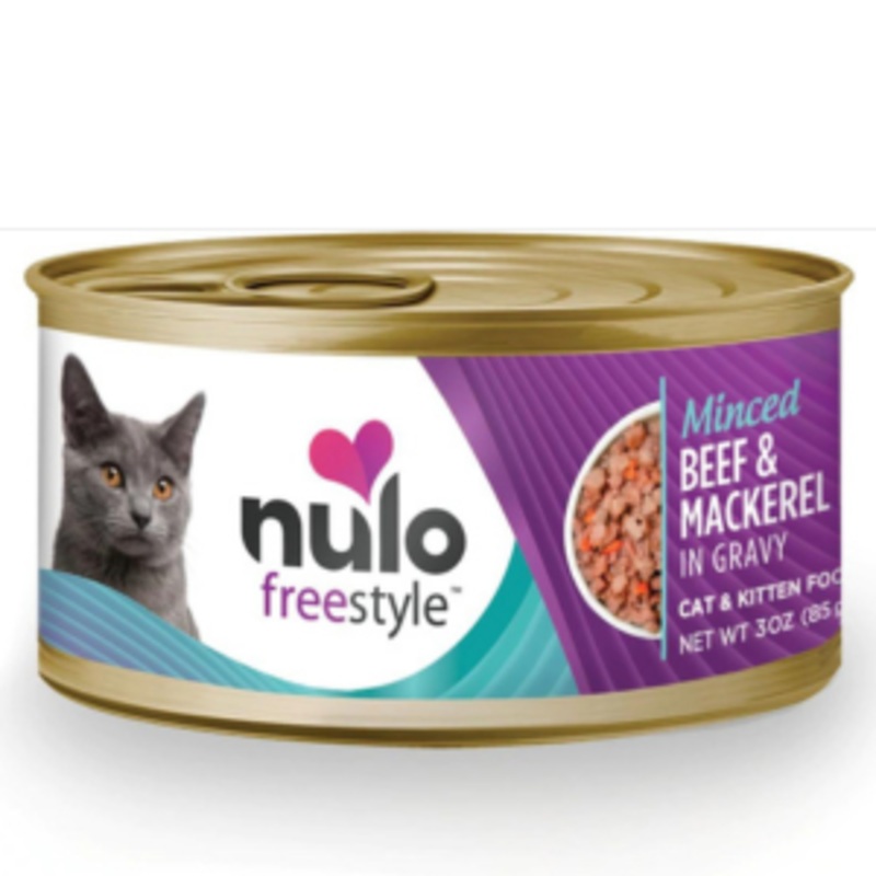 Nulo Freestyle Grain-Free Beef Minced Recipe Wet Cat Food, 3oz