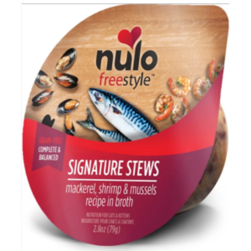 Nulo Freestyle Grain-Free Mackerel & Shrimp Stew Recipe Wet Cat Food, 2.8 oz