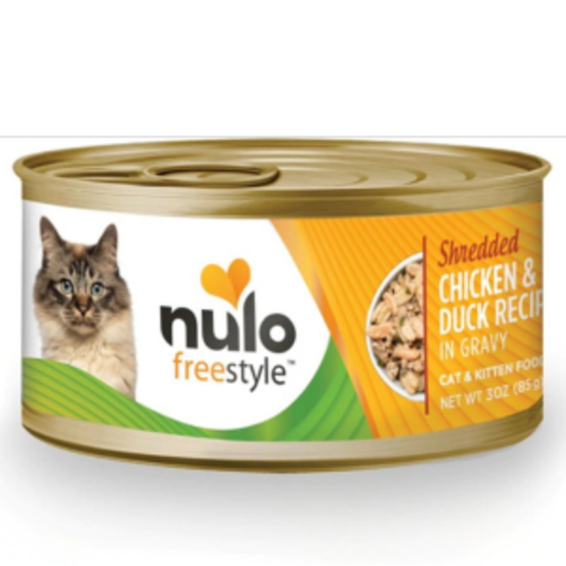 Nulo Freestyle Grain-Free Shredded Chicken & Duck Recipe Wet Cat Food, 3oz