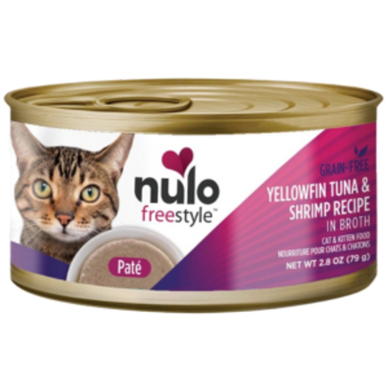 Nulo Freestyle Grain-Free Tuna & Shrimp Pate Recipe Wet Cat Food, 2.8 oz
