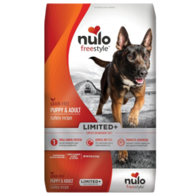 Nulo Freestyle Limited+ Turkey Recipe Grain-Free Adult Dry Dog Food 22 lbs