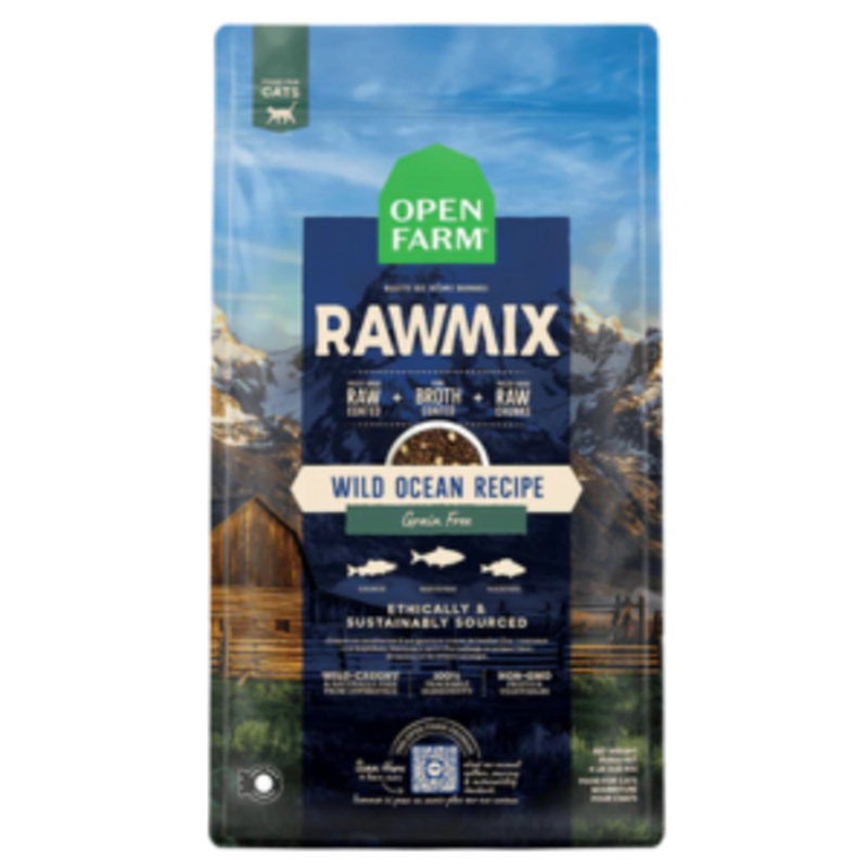Open Farm Grain-Free Rawmix Wild Ocean Dry Cat Food 2.25 lbs