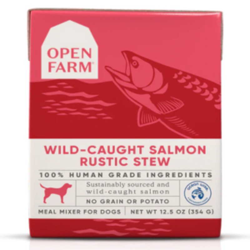 Open Farm Grain-Free Rustic Stew Wild Salmon Wet Dog Food  12.5 oz.