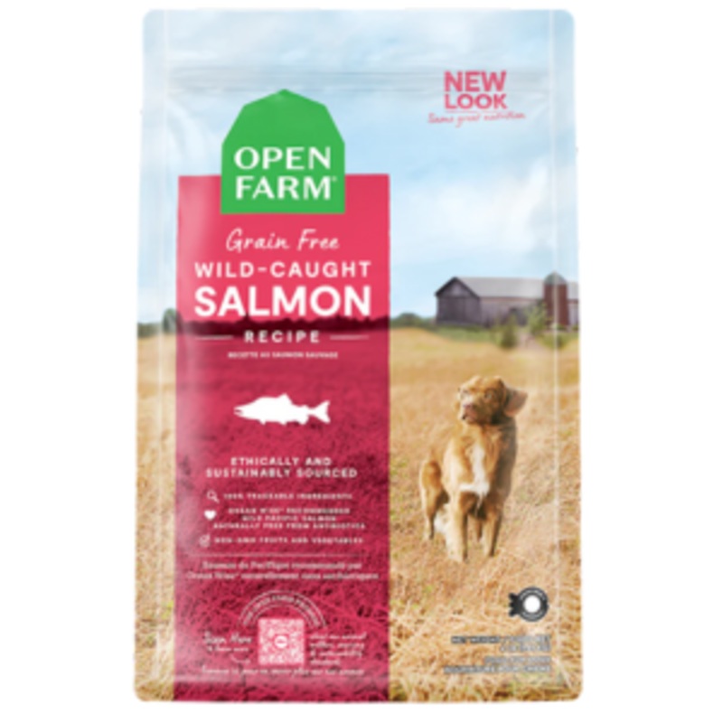 Open Farm Grain-Free Wild-Caught Salmon Dry Dog Food 4 lbs