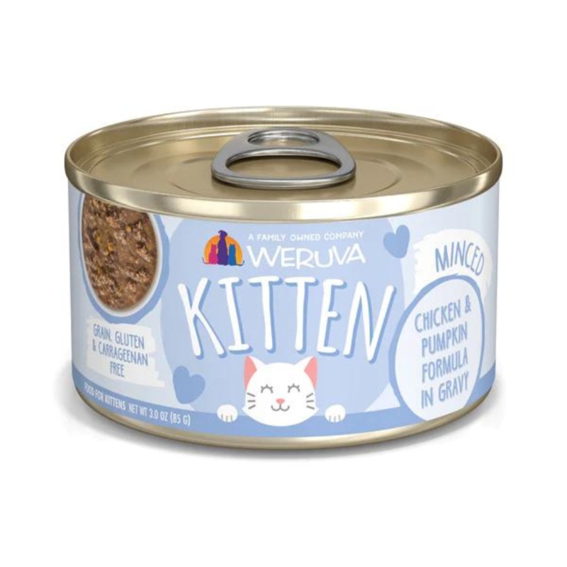 Weruva Kitten Chicken & Pumpkin in Gravy Recipe Canned Cat Food 3 oz