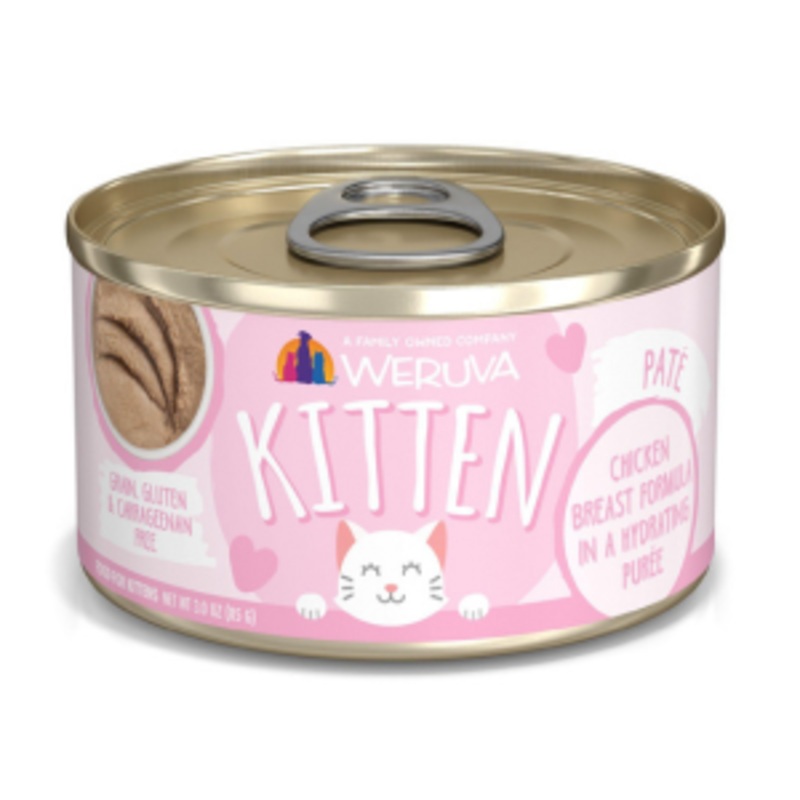 Weruva Kitten Chicken Puree Recipe Canned Cat Food 3 oz