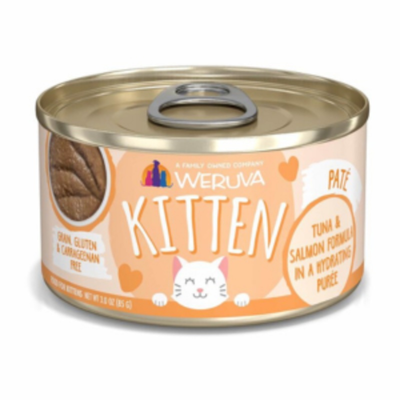 Weruva Kitten Tuna & Salmon Puree Recipe Canned Cat Food 3 oz