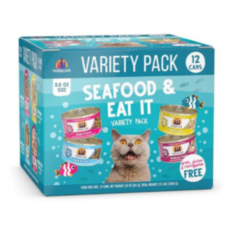 Weruva Seafood & Eat It! Variety Pack Cat Food Pouches 3 oz