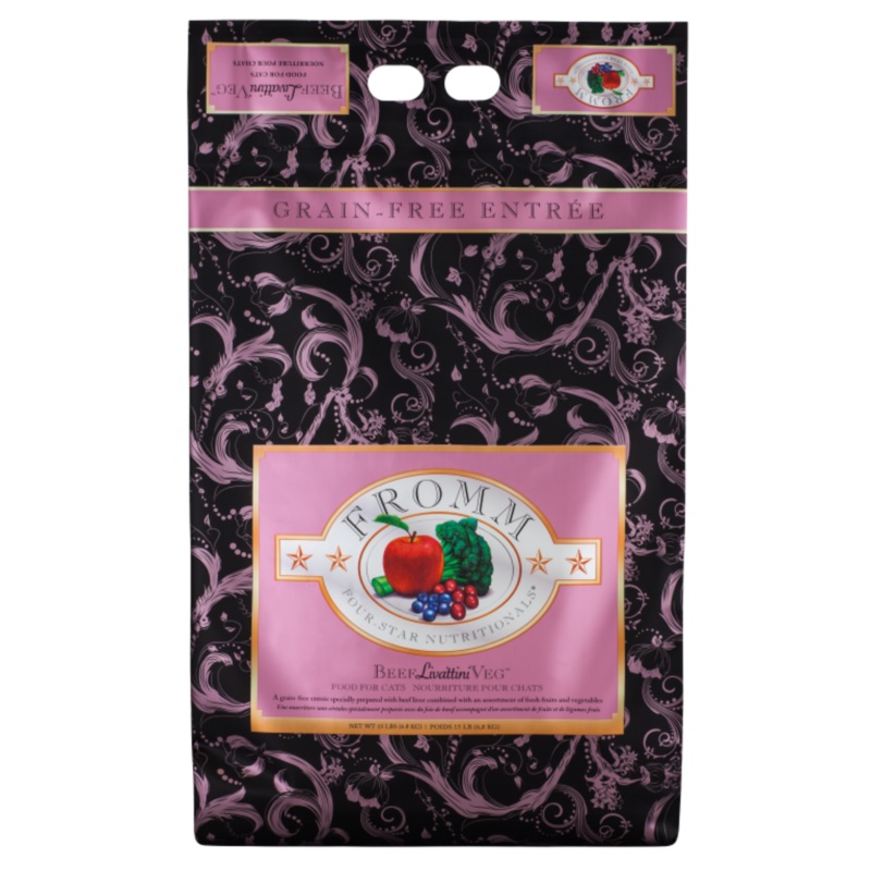 Fromm Four-Star Grain-Free Beef Livattini Veg Cat Food 4 lbs