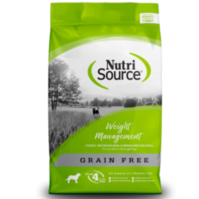 NutriSource Grain-Free Weight Management Formula Dry Dog Food 4 lb