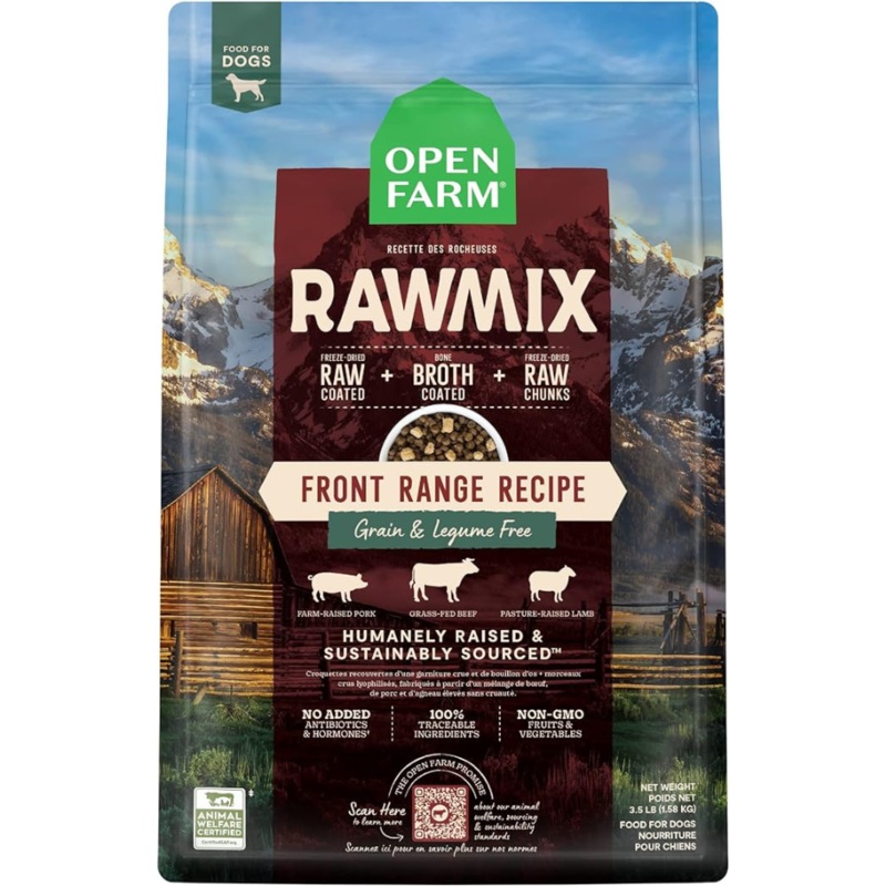 Open Farm Grain-Free Rawmix Front Range Recipe Dry Dog Food 3.5 lbs