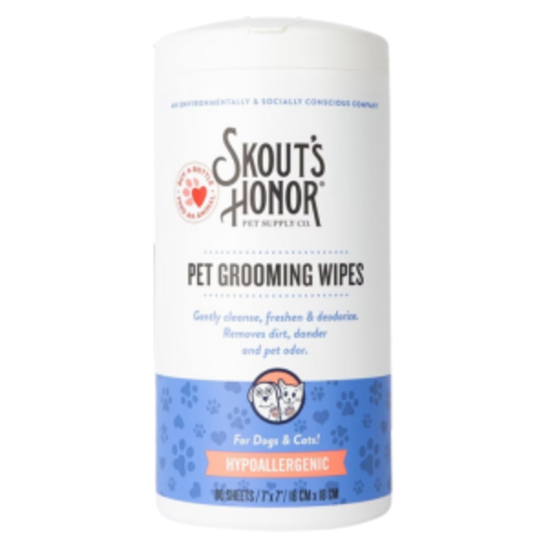 Skout’s Honor Hypoallergenic Pet Grooming Wipes