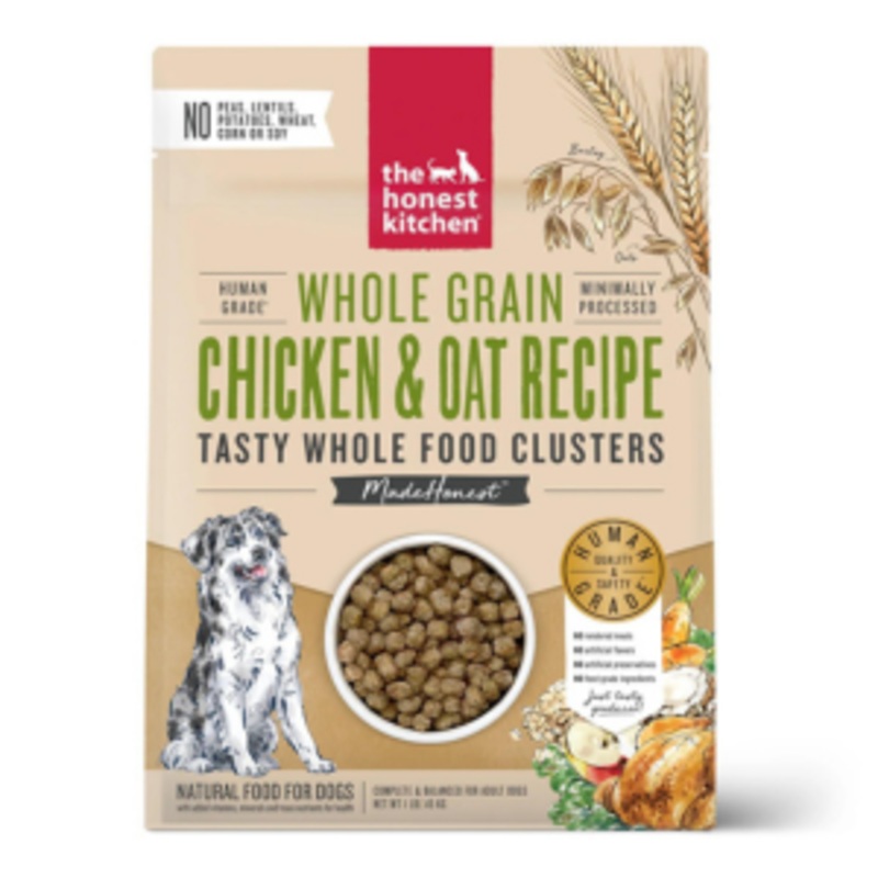 The Honest Kitchen Whole Grain Chicken Clusters Adult Dog Food 1 lb