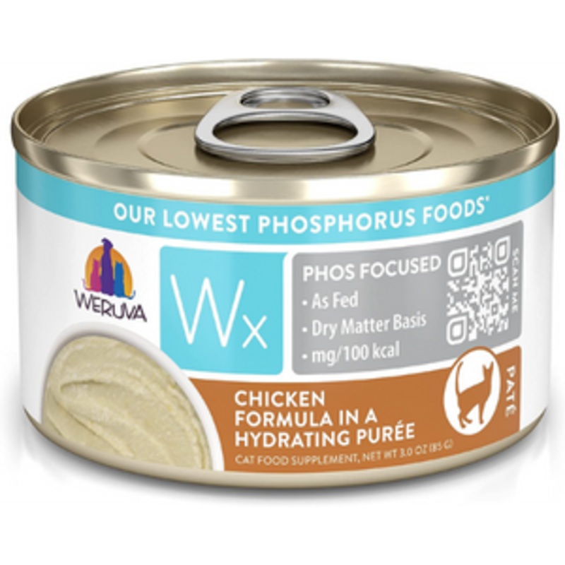 Weruva Cat WX Phos Focused Chicken Puree Canned Cat Food 3 oz