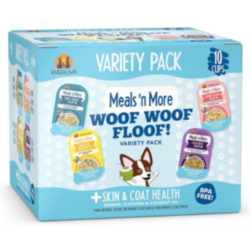 Weruva Meals N More Woof Woof Floof Variety Pack Dog Food 10 pack 3 oz