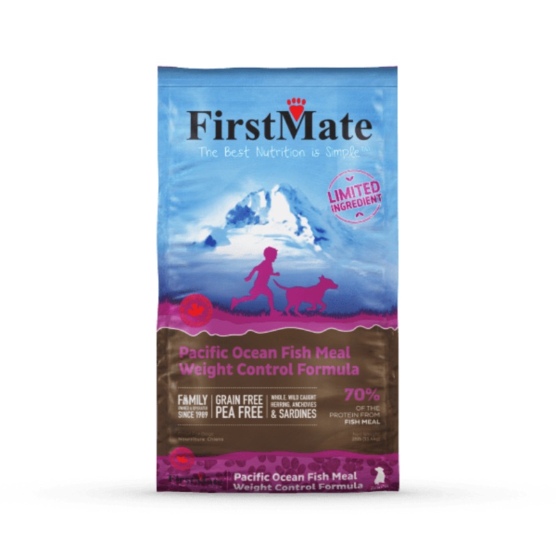 FirstMate Limited Ingredient Diet Pacific Ocean Fish Meal Weight Control Dog Food 25 lbs