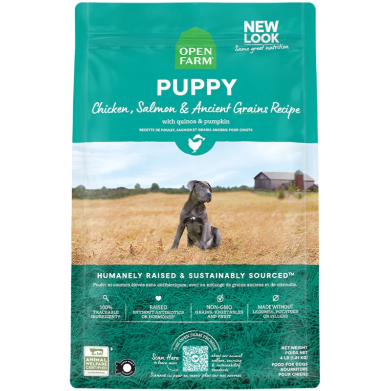 Open Farm Ancient Grains High-Protein Puppy Dry Dog Food 4 lb