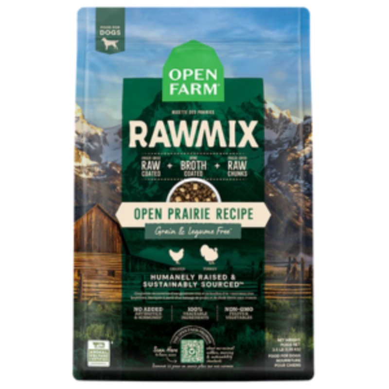 Open Farm Grain-Free Rawmix Open Prairie Recipe Dry Dog Food 3.5 lbs