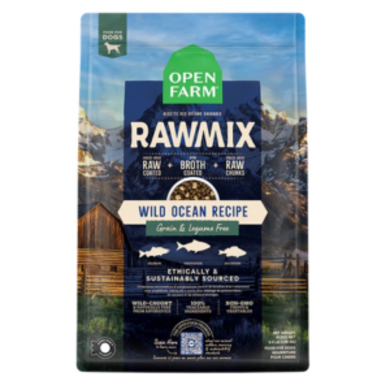 Open Farm Grain-Free Rawmix Wild Ocean Recipe Dry Dog Food 3.5 lbs