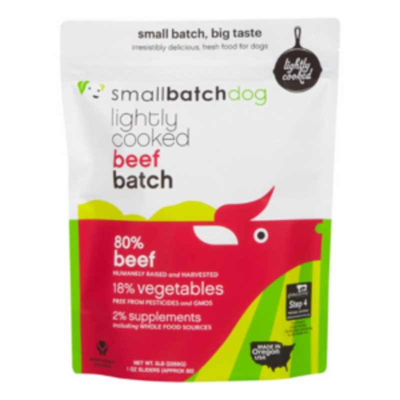 Small Batch Beef Lightly Cooked Dog Food 5 lb