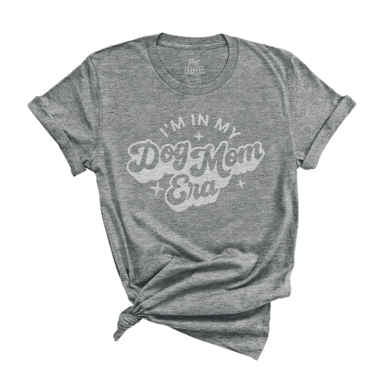 The Pet Foundry Dog Mom Era T-Shirt Dark Heather Small