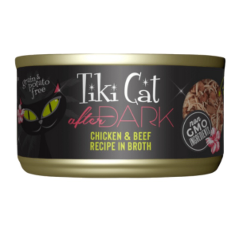 Tiki Cat After Dark Chicken & Beef Canned Cat Food 2.8-oz