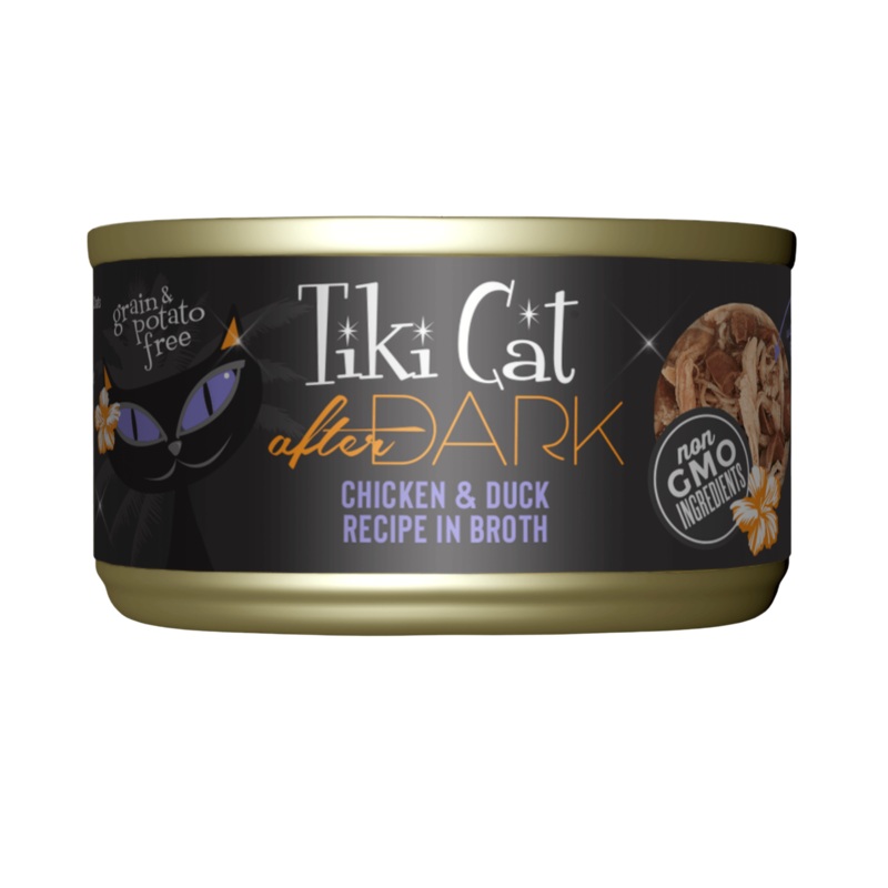 Tiki Cat After Dark Chicken & Duck Canned Cat Food 2.8-oz