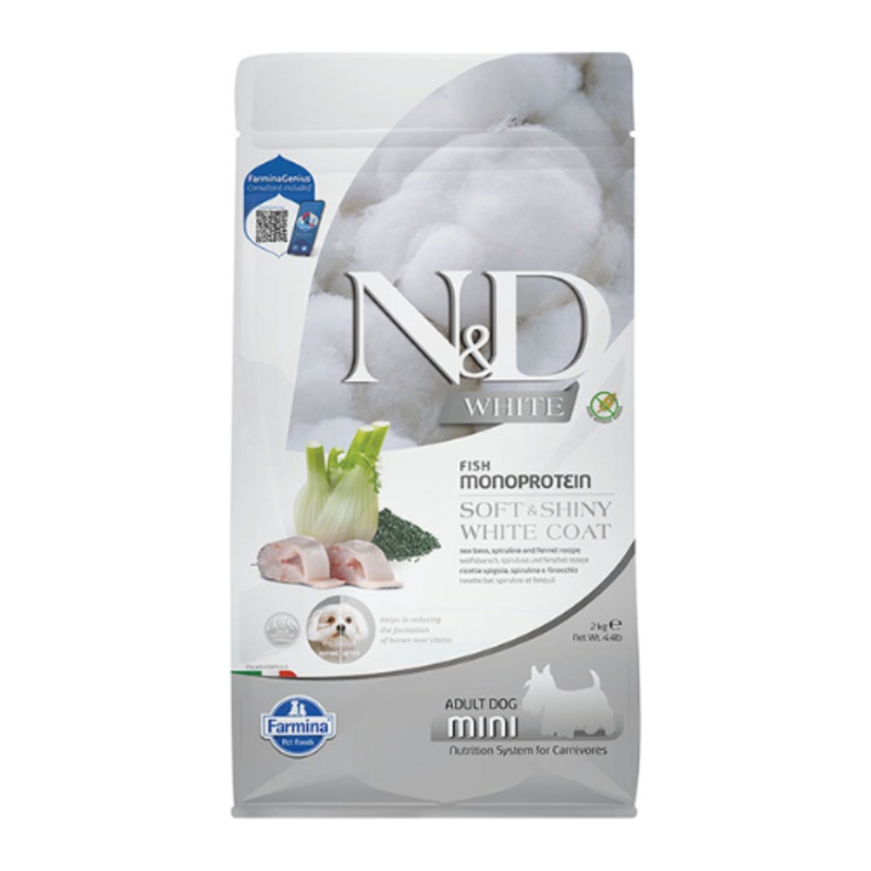 Farmina N&D White Coat Formula Mini Dry Dog 4.4 lbs 4.4 lbs