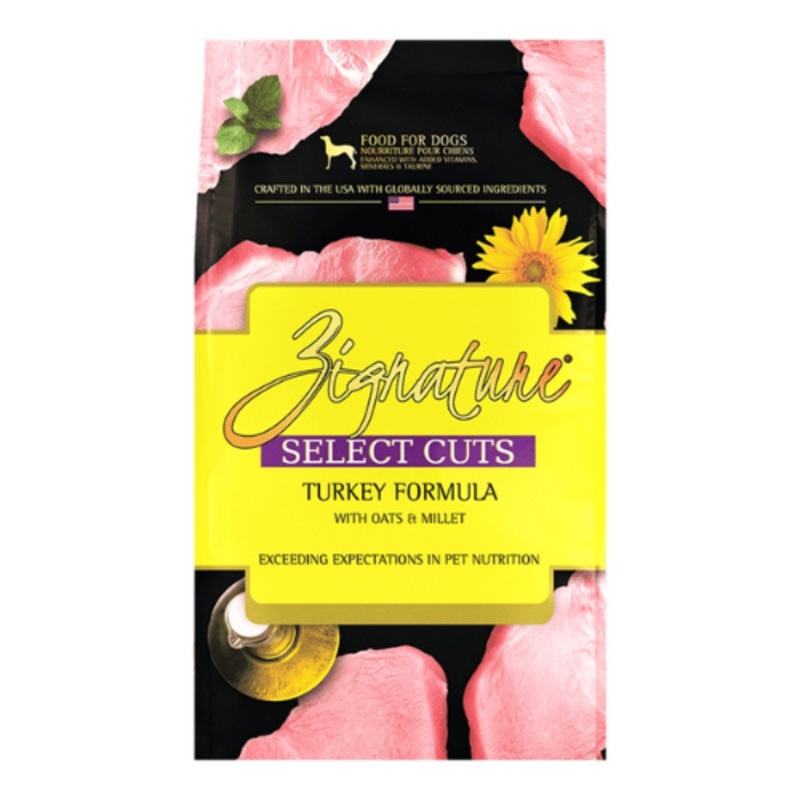 Zignature Dog Select Cuts Turkey Dry Dog Food 25 lbs