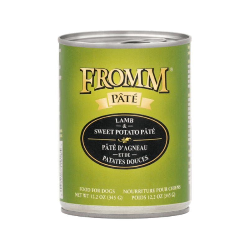 Fromm Gold Lamb & Sweet Potato Pate Canned Dog Food 12.2oz