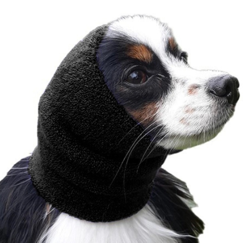 Happy Hoodie Calming Cap for Dogs Black X-Small