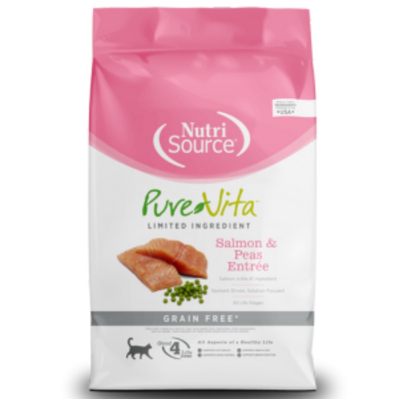 PureVita Grain-Free Salmon Entree Dry Cat Food 6.6 lbs OLD