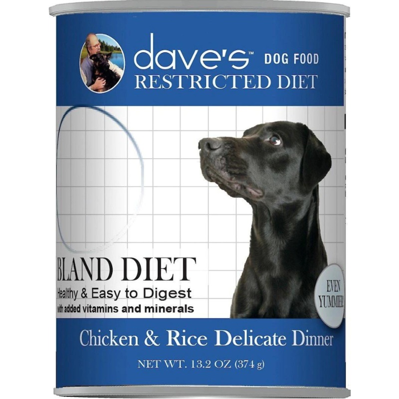Dave’s Pet Food Restricted Diet Chicken & Rice Delicate Dinner Canned Dog Food, 13-oz
