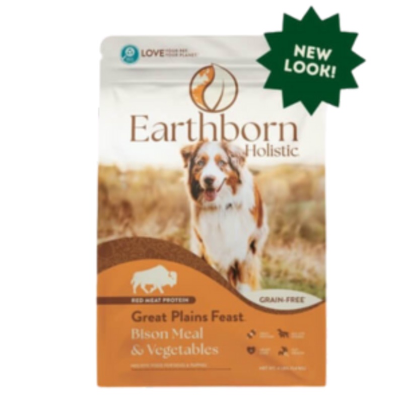Earthborn Holistic Great Plains Feast Grain-Free Natural Dry Dog Food 4 lbs