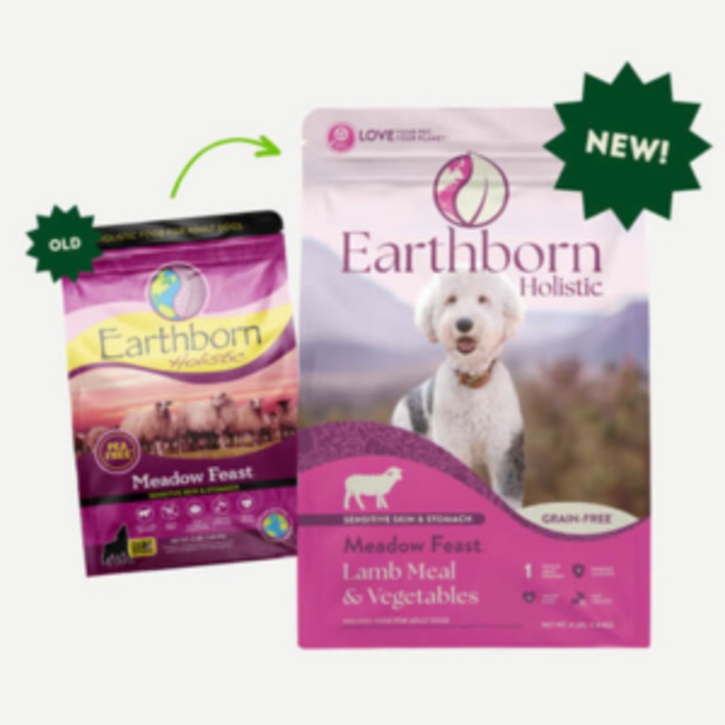 Earthborn Holistic Meadow Feast Grain-Free Natural Dry Dog Food 4 lbs