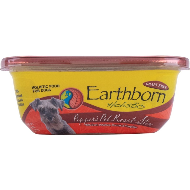 Earthborn Holistic Pepper’s Pot Roast Grain-Free Natural Moist Dog Food, 9-oz