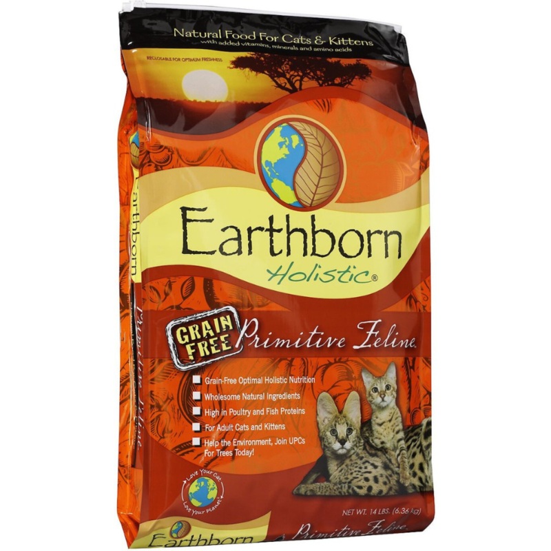 Earthborn Holistic Primitive Feline Grain Free Natural Dry Cat & Kitten Food 5 lbs (old)
