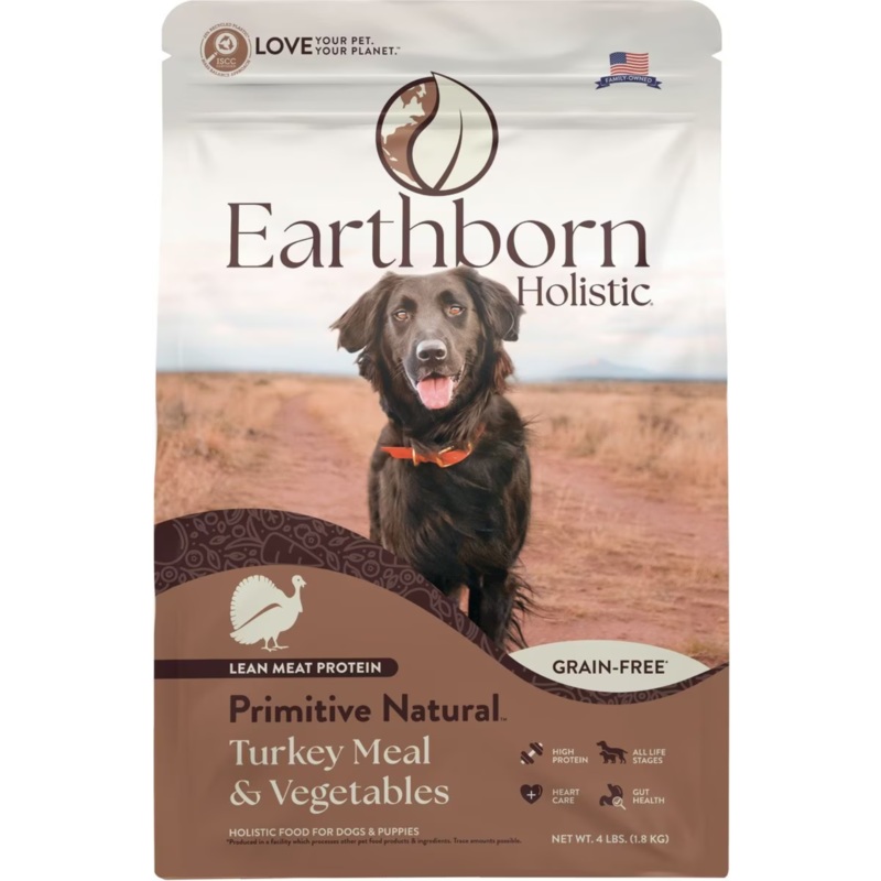 Earthborn Holistic Primitive Natural Grain-Free Natural Dry Dog Food 4 lbs
