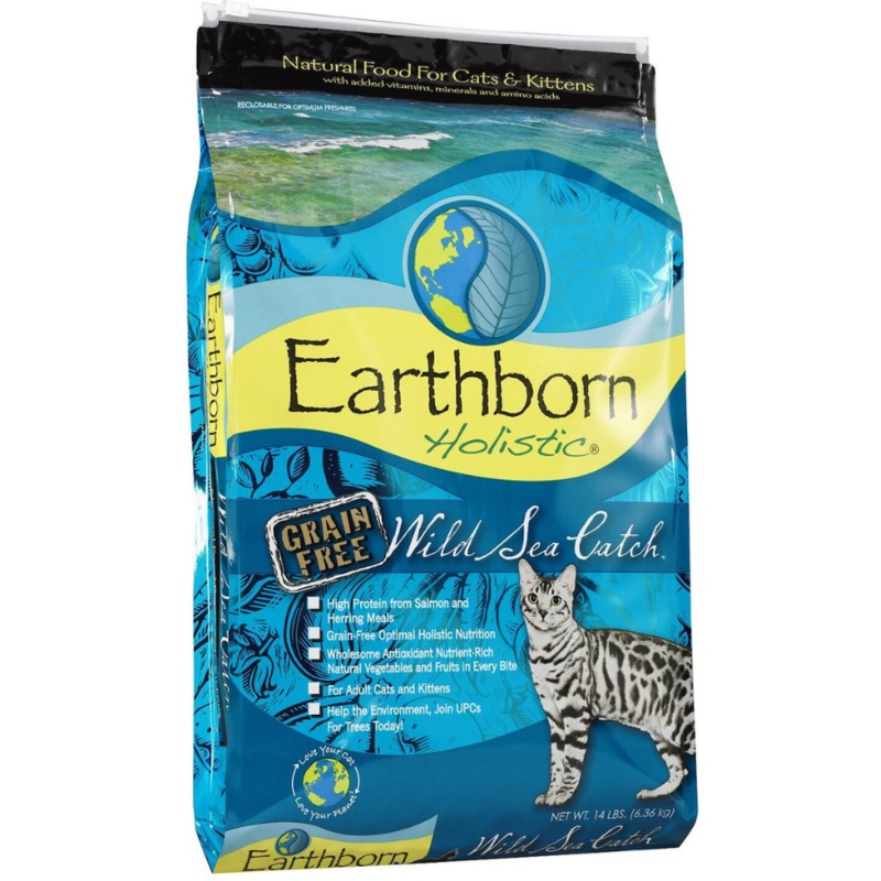 Earthborn Holistic Wild Sea Catch Grain Free Natural Dry Cat & Kitten Food 5 lbs (OLD)