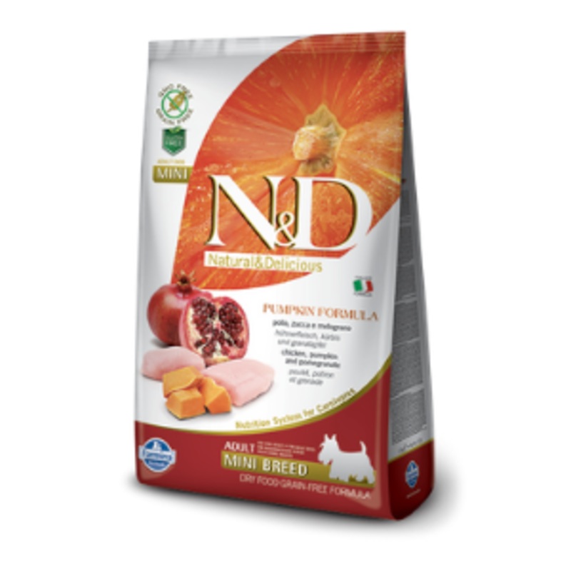 Farmina N&D Pumpkin Chicken & Pomegranate Mini Adult Dry Dog Food 5.5 lbs