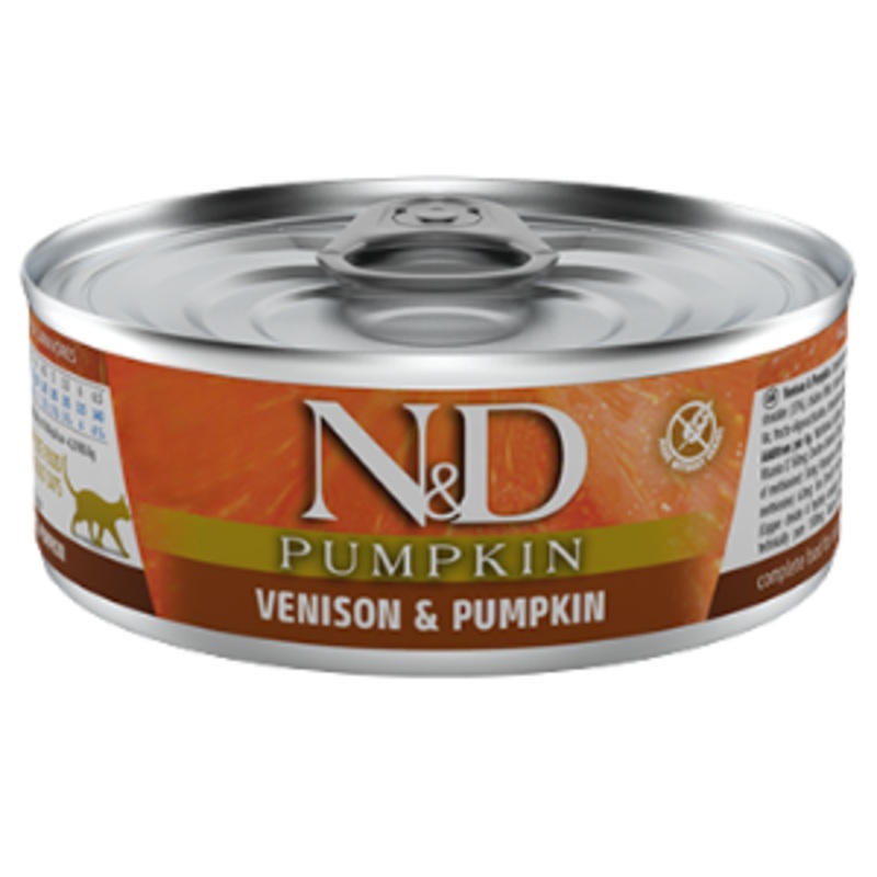 Farmina N&D Pumpkin Venison & Apple Formula Canned Cat Food, 2.46-oz