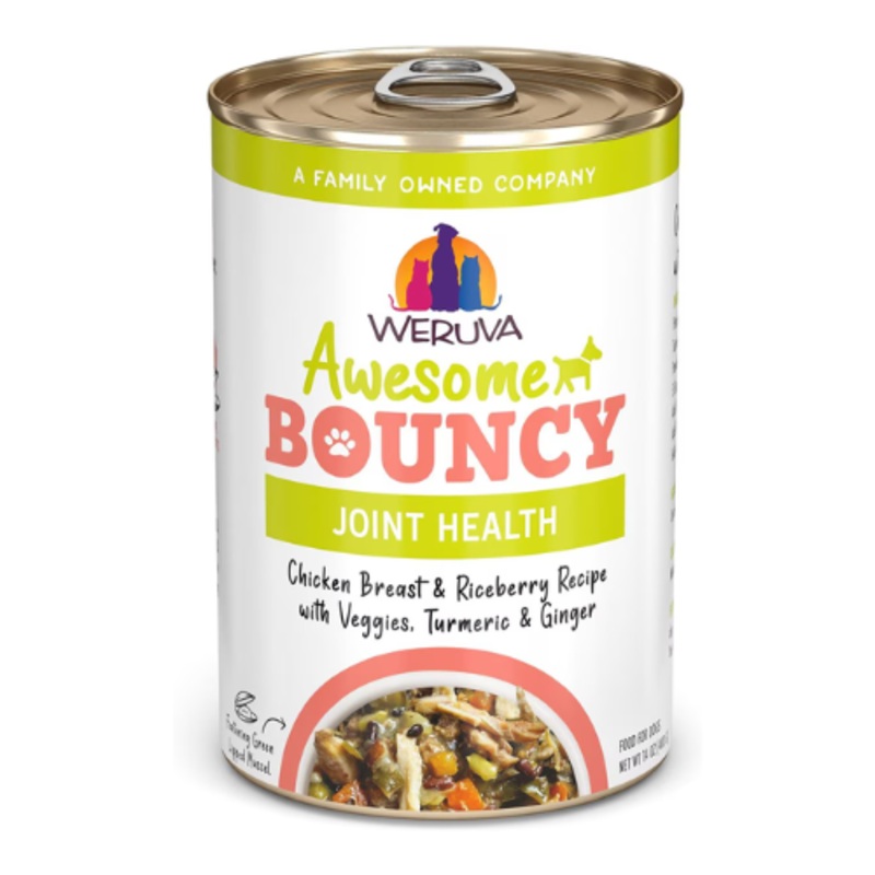 Weruva Awesome Functions Bouncy Chicken, Riceberry & Veggies Canned Dog Food 14 oz