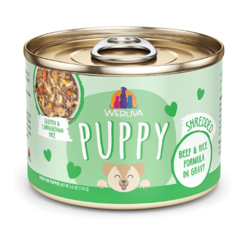 Weruva Puppy Beef & Rice Formula Canned Dog Food 6 oz