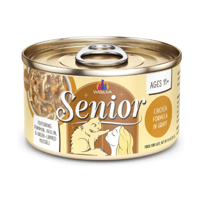 Weruva Senior Chicken Formula in Gravy Canned Cat Food 3 oz