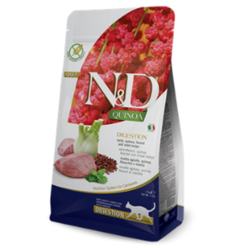 Farmina N&D Quinoa Digestion Lamb Dry Cat Food 3.3 lbs
