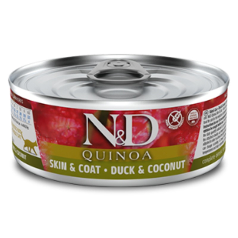 Farmina Quinoa Skin & Coat Duck Formula Canned Cat Food, 2.8-oz