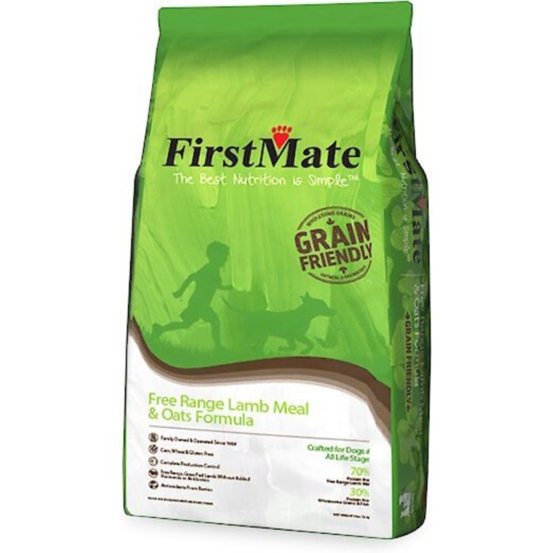 FirstMate Grain Friendly Free Range Lamb & Oats Dry Dog Food 5 lbs