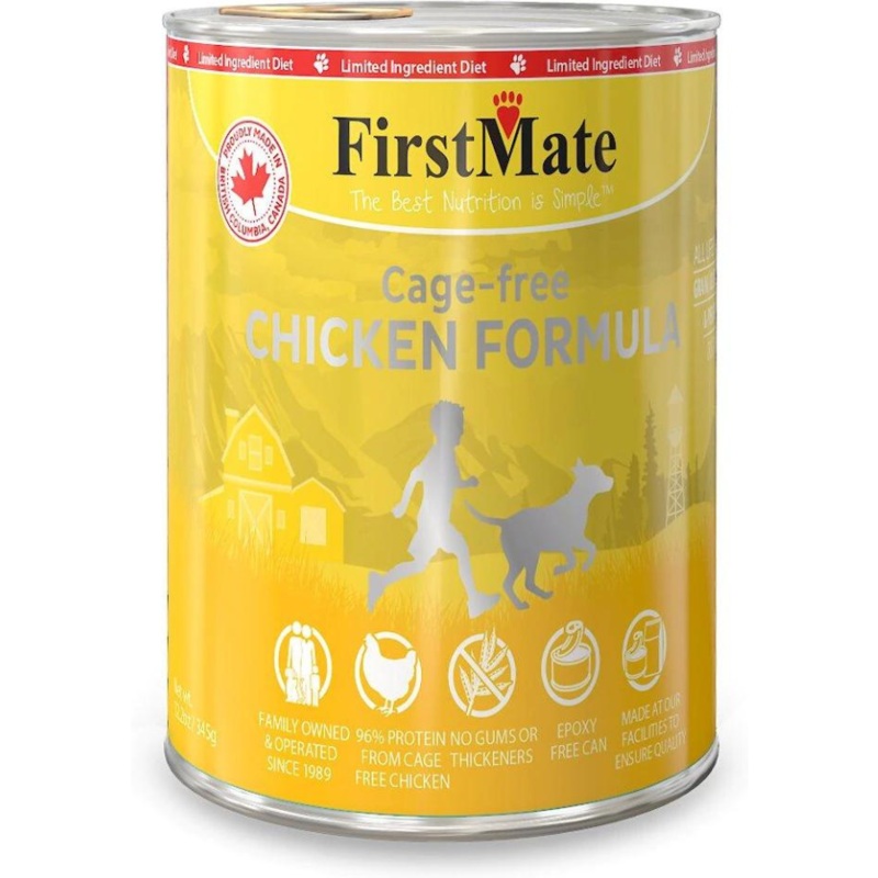 FirstMate LID Chicken Formula Grain-Free Canned Dog Food 12.2 oz